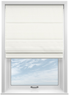 Ultra Luxe Velvet, White Lace - Twist&Fit Roman Blind